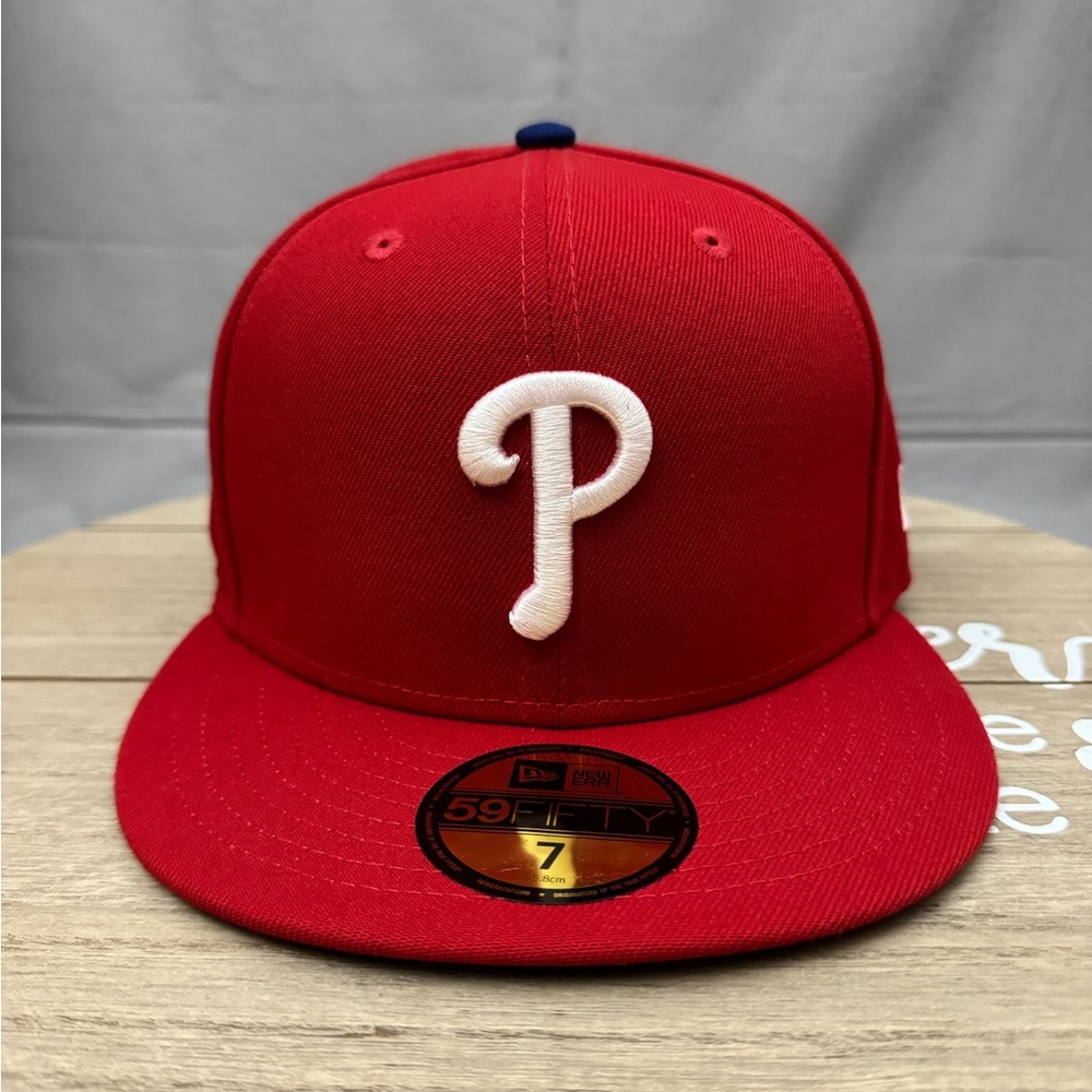 New Era 59Fifty Philadelphia Phillies World Series 2022 Fitted Hat Red Men’s 7